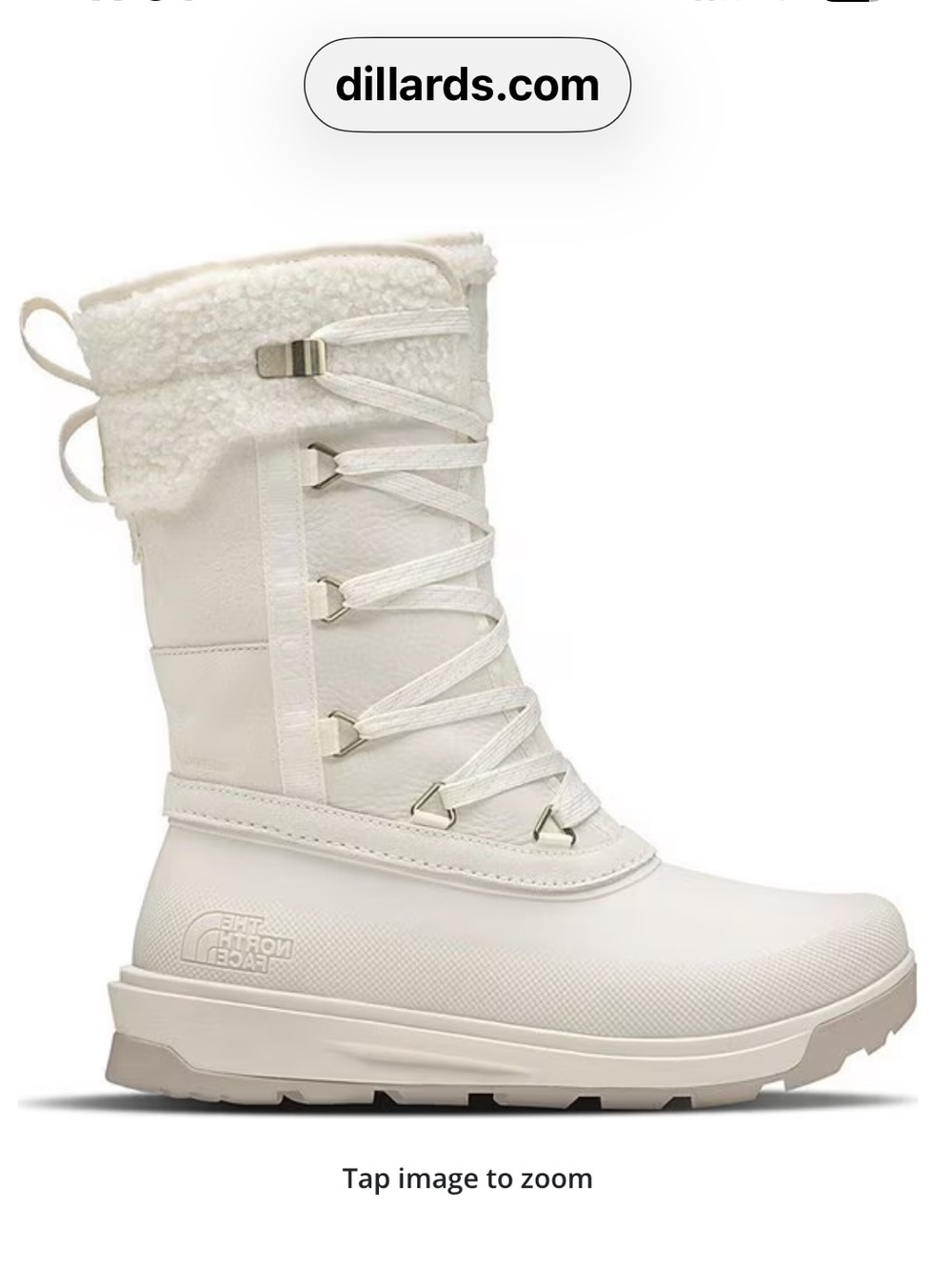 The North Face Womens Shellista V Dune/White NIB Boots
